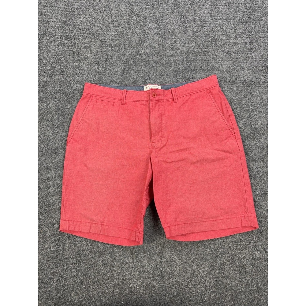 Original Penguin Shorts Mens 34 Red 100% Cotton Chino 9 Inseam Casual Summer